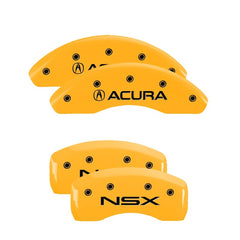MGP 4 Caliper Covers Engraved Front & Rear MGP Yellow finish black ch