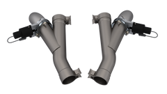 QTP 2018+ Jeep Grand Cherokee Trackhawk 2.75in 304SS Aggressor Cutout Dual Mid Pipes