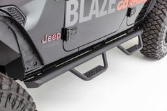 Go Rhino 20-20 Jeep Gladiator JT Dominator Extreme D2 SideSteps - Cab Length - Tex Blk
