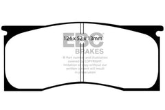 EBC 65-69 Dodge Dart 2.8 Greenstuff Front Brake Pads