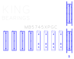 King Subaru FA20/Toyota 4U-GSE (Size STD) pMaxKote Performance Main Bearing Set