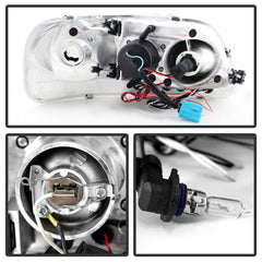 Spyder Ford F150 97-03 Projector - LED Halo Amber Reflctr LED Blk Smke PRO-YD-FF15097-1P-AM-BSM