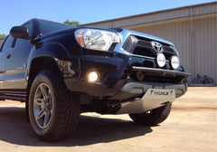 N-Fab Light Bar 12-15 Toyota Tacoma - Gloss Black - Light Tabs w/o License Plate Tabs