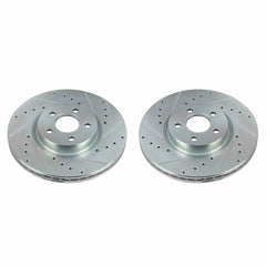 Power Stop 18-20 Ford Transit Connect Front Evolution Drilled & Slotted Rotors - Pair