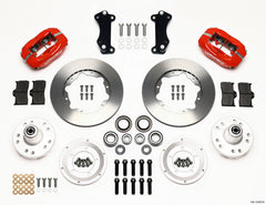 Wilwood Forged Dynalite Front Kit 11.00in Red Heidts Tri -5 2 inch Drop Spindle