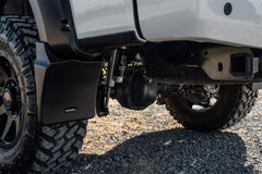 Bushwacker 11-16 Ford F250/350 Super Duty Rear Mud Flaps (Fits Pocket Style Flares)