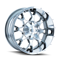 Mayhem 8015 Warrior 20x9 / 6x120 BP / 0mm Offset / 78.1mm Hub Chrome Wheel