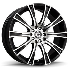 Konig Crown 17x7.5 5x112/120 ET35 Black Machine Face