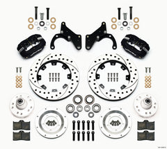 Wilwood Forged Dynalite Front Kit 12.19in Drilled 69-70 Impala Drum/Disc 69-82 Vette