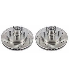 Power Stop 95-99 Chevrolet C1500 Front Evolution Drilled & Slotted Rotors - Pair