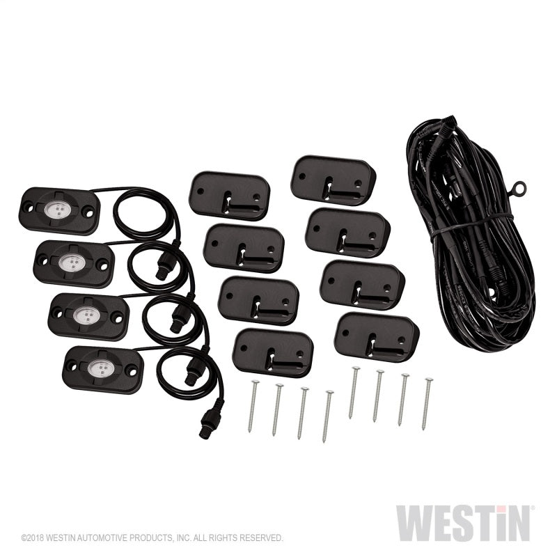 Westin LED Rock Light Kit - 07-18 Jeep Wrangler JK / 18-19 Jeep Wrangler JL