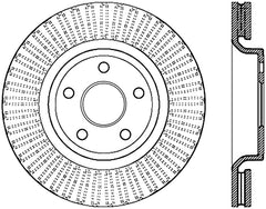 StopTech 11-15 Jeep Grand Cherokee Front Right Drilled Sport Brake Cryo Rotor (Excludes SRT8)