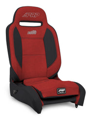 PRP Enduro Elite Reclining Suspension Seat (Passenger Side) Red/Black