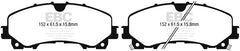 EBC 13+ Infiniti Q50 3.7 Greenstuff Front Brake Pads