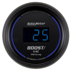 Autometer Cobalt Digital 52.4mm Black Vacuum/Boost Gauge