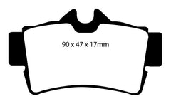 EBC 94-98 Ford Mustang 3.8 Yellowstuff Rear Brake Pads