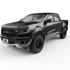 EGR 19-22 Ford Ranger Painted To Code Shadow Traditional Bolt-On Look Fender Flares Black Set Of 4