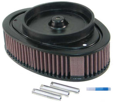 K&N Universal Custom Air Filter - Oval - Red - 8.813 L x 6.188in W x 2.25in H
