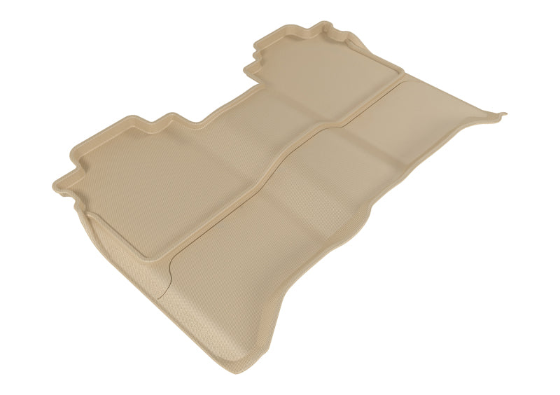 3D MAXpider 2016-2019 Nissan Titan Crew Cab Kagu 2nd Row Floormats - Tan
