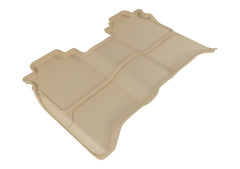 3D MAXpider 2016-2019 Nissan Titan Crew Cab Kagu 2nd Row Floormats - Tan