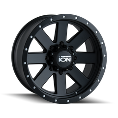 ION Type 134 18x9 / 8x165.1 BP / 18mm Offset / 130.8mm Hub Matte Black/Black Beadlock Wheel