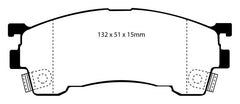 EBC 93-97 Ford Probe 2.0 16v Yellowstuff Front Brake Pads