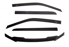 AVS 05-11 Toyota Tacoma Double Cab Ventvisor & Aeroskin Deflector Combo Kit - Matte Black