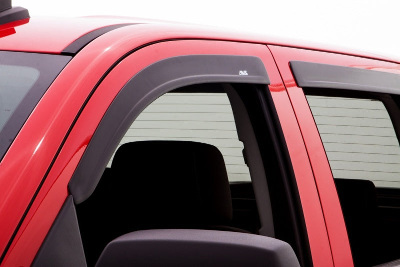 AVS 07-13 Chevy Avalanche Ventvisor Low Profile Window Deflectors 4pc - Matte Black