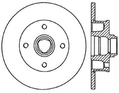 StopTech 99-02 VW Cabrio/Cabriolet / 89-81 Corrado / 93-98 Golf GL Slotted & Drilled Left Rear Roto