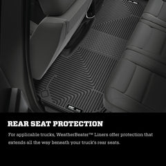 Husky Liners 10 Dodge Ram 2500/3500 Ext Cab WeatherBeater Black 2nd Seat Floor Liners