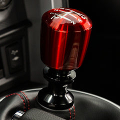 Raceseng Ashiko Shift Knob (Gate 1 Engraving) M10x1.25mm Adapter - Red Translucent