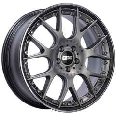 BBS CH-RII 20x8.5 5x120 ET32 Satin Platinum Center Black Lip SS Rim Prot Wheel -82mm PFS/Clip Req