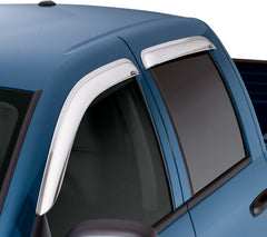 AVS 04-12 Chevy Colorado Crew Cab Ventvisor Front & Rear Window Deflectors 4pc - Chrome