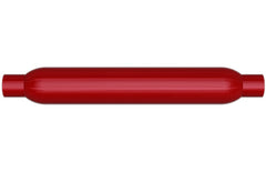 MagnaFlow Muffler Red Pack Series Glasspack 3.5in Rd 12in Body Length 1.75in/1.75in Inlet/Outlet