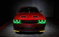 Oracle 15-21 Dodge Challenger Dynamic Surface Mount Headlight Halo Kit - ColorSHIFT - Dynamic