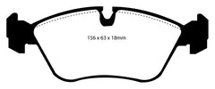 EBC 93-97 Volvo 850 2.3 Turbo Redstuff Front Brake Pads