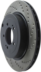 StopTech 08 Mitsubishi Evo AWD Drilled Left Rear Rotor