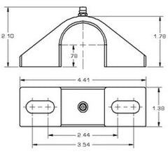 Hotchkis 1-1/8in Heavy Duty Billet Sway Bar Bushing Brackets