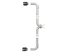 aFe Takeda 2-1/2in 304 SS Axle-Back Exhaust w/ Black Tip 14-18 Mazda 3 L4 2.0L/2.5L