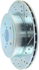 StopTech Select Sport 05-07 Subaru Impreza (DOES NOT FIT WRX/STI) Slotted / Drilled Left Rear Rotor