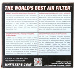 K&N Universal Chrome Round Straight Air Filter - 2.25in Flg ID x 3.5in OD x 2in H