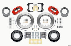 Wilwood Narrow Superlite 4R Front Hat Kit 14.00in Red 76-77 Ford Bronco Dana 44 w/Lines