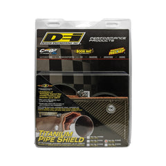 DEI Pipe Shield 4in w x 8in - w/Stainless Steel Clamps - Titanium
