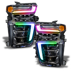Oracle 20-21 Chevy Silverado HD 2500/3500 RGB+W Headlight DRL Upgrade Kit - ColorSHIFT 2