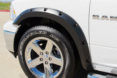 Lund 10-17 Dodge Ram 2500 RX-Rivet Style Smooth Elite Series Fender Flares - Black (2 Pc.)