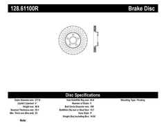 StopTech Drilled Sport Brake Rotor
