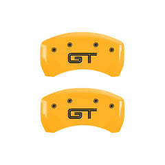 MGP 4 Caliper Covers Engraved Front Shelby Engraved Rear Tiffany Snake Black finish silver ch