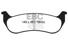 EBC 05-07 Chrysler Pacifica 3.5 Yellowstuff Rear Brake Pads