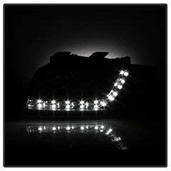 Spyder Audi A6 02-04 Projector Headlights Halogen Model Only - DRL Black PRO-YD-ADA601-DRL-BK