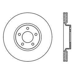 StopTech Power Slot 07-09 Mazdaspeed3 Slotted Left Front Rotor